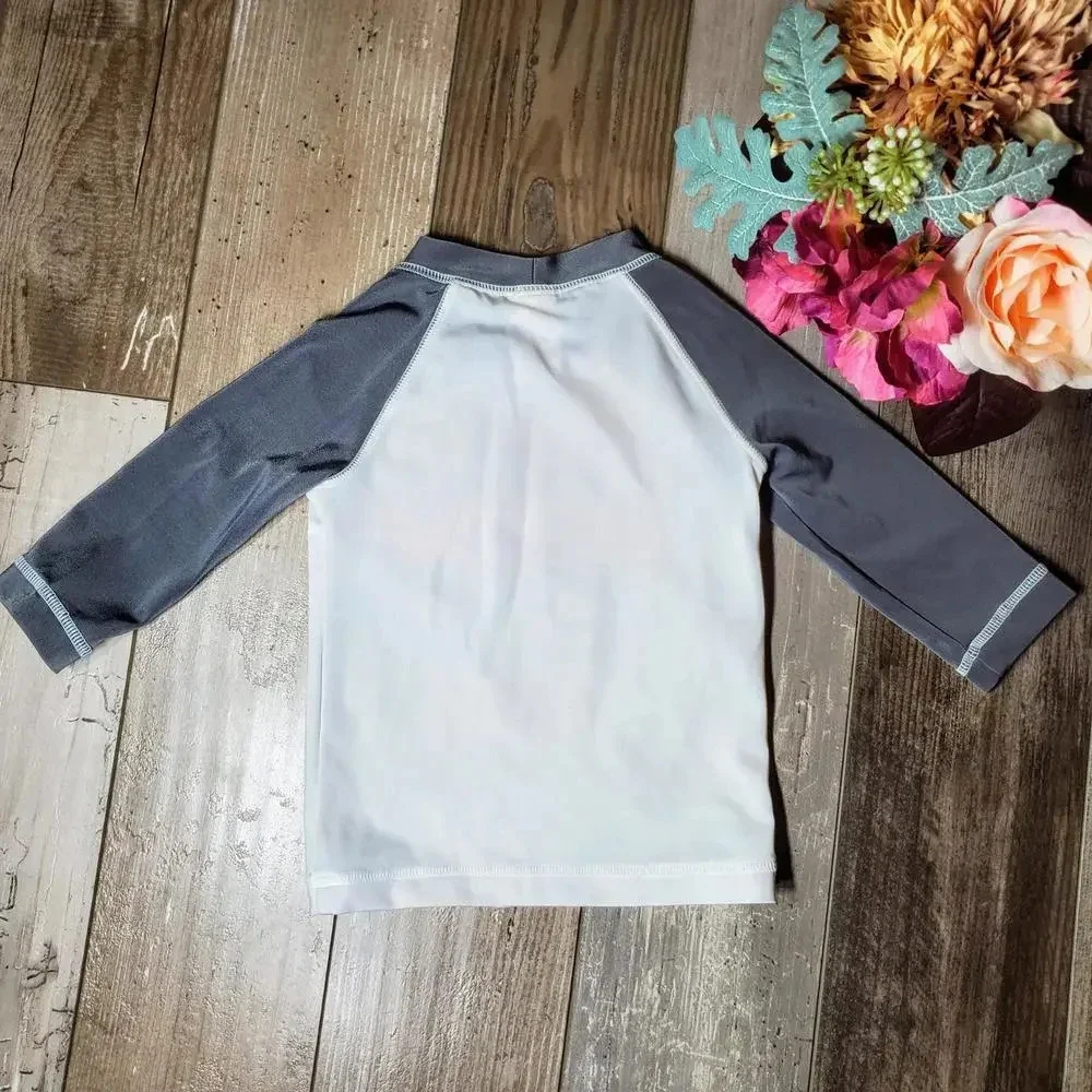 Gymboree Baby Boys Long Sleeve Rash Guard Swim Top Size 6-12M